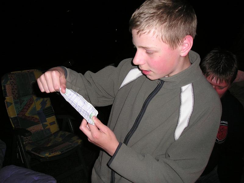 Gedichte.JPG - Durfte nicht fehlen: unser Poet Florian mit seinem neuesten Werk.